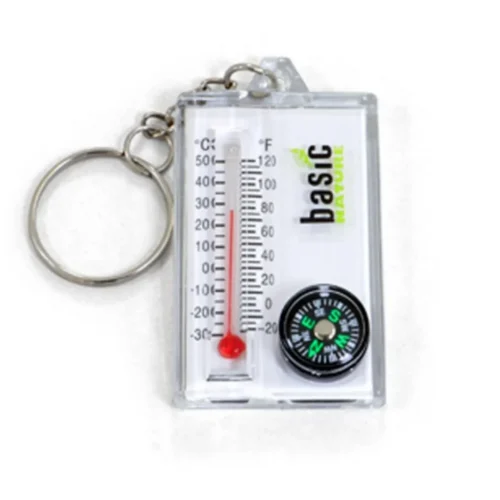 Брелок BasicNature Zipper Compass/Thermometer