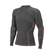 Теплая термофутболка Accapi Ergoracing LS Mns антрацит-оранж для активного отдыха, походов, маунтинг, путешествий, спортивной одежды и обуви в интернет-магазине
