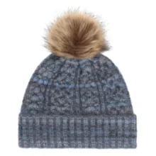 Тёплая шапка Chaos Loyal Pom Beanie 055 в синем дениме для активного отдыха прогулок походов и путешествий на сайте онлайн магазина спортивной одежды обуви для активной жизни