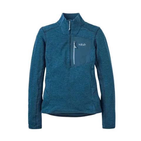 Флисовая куртка Rab Ascendor Light Pull-On Wmn tempest blue