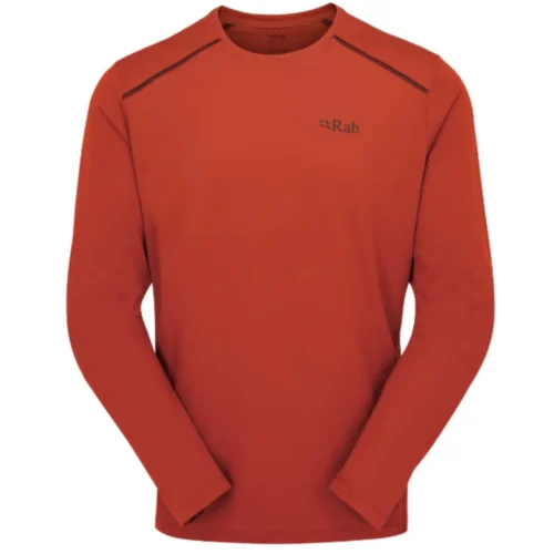 Tricou termic Rab Force LS Tee Mns tuscan red