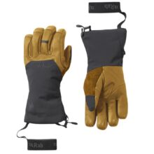 Перчатки Rab Guide GTX Gauntlets черно-коричневые для активного отдыха, походов и монтейринга, походная экипировка для путешествий и горных путешествий