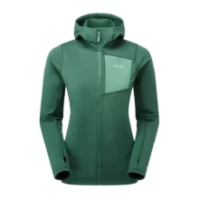 Флисовая куртка Rab Superflux Hoody Wmn в зеленом слюде для активного отдыха, походов и путешествий, продажи экипировки для альпинизма и туризма, одежда и обувь для активной жизни
