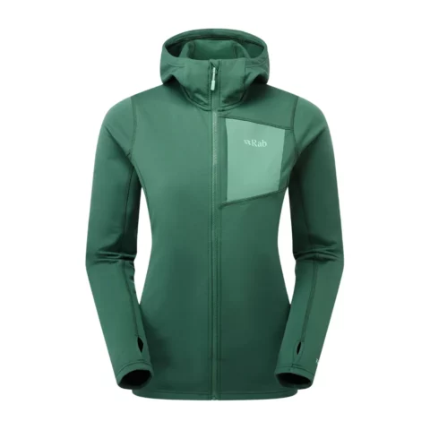 Флисовая куртка Rab Superflux Hoody Wmn green slate