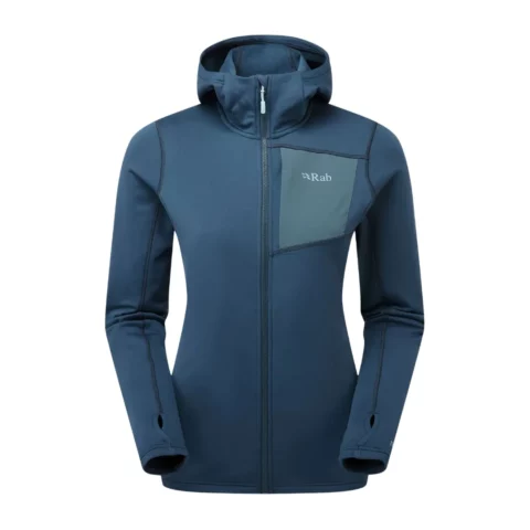 Флисовая куртка Rab Superflux Hoody Wmn tempest blue