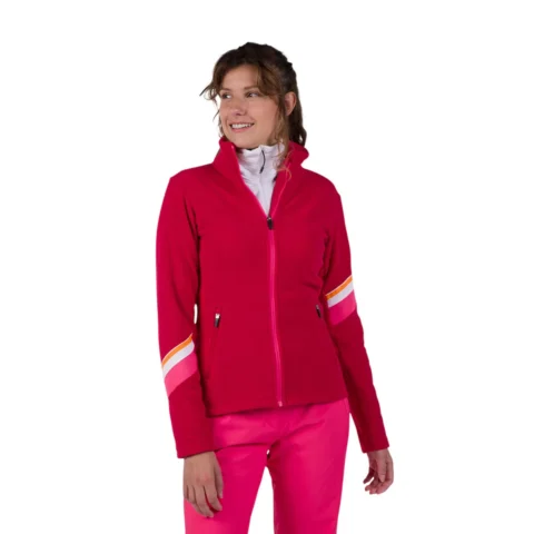 Флисовая куртка Rossignol Strawpile Full-Zip Wmn ruby red