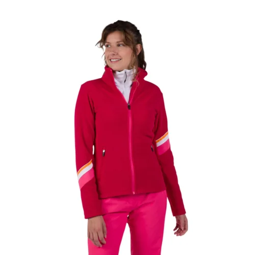 Флисовая куртка Rossignol Strawpile Full-Zip Wmn ruby red