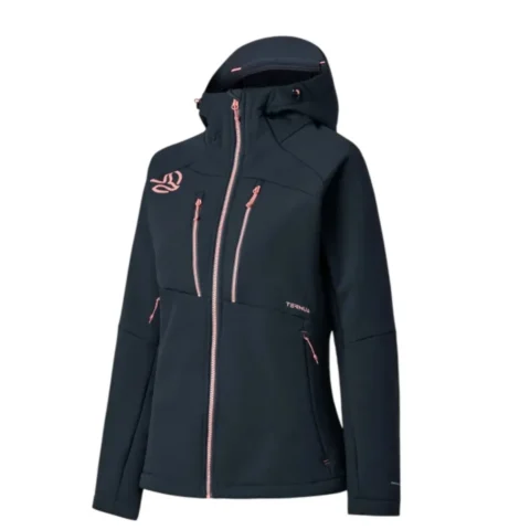 Geacă Ternua Lokkta Hard Hood Wmn whales grey/fresh dubarry