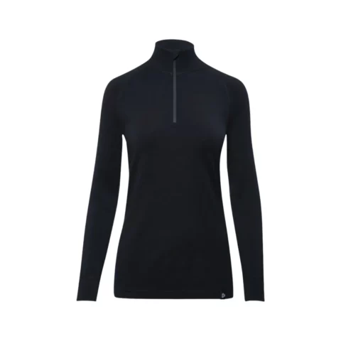 Термофутболка Thermowave Merino Arctic Thermal 1/2 Zip LS Wmn black