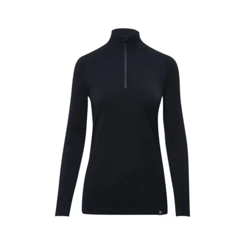 Термофутболка Thermowave Merino Arctic Thermal 1/2 Zip LS Wmn black