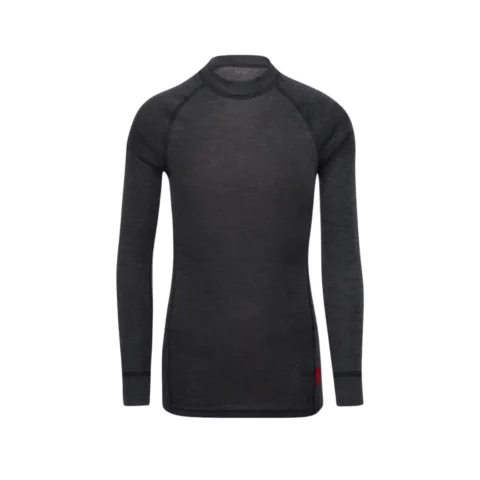 Термофутболка Thermowave Merino Warm LS Junior dark grey melange