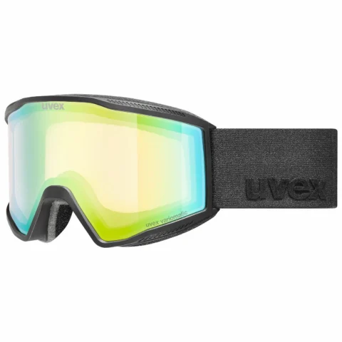 Горнолыжная маска Uvex Blast V black matt dl/green-clear