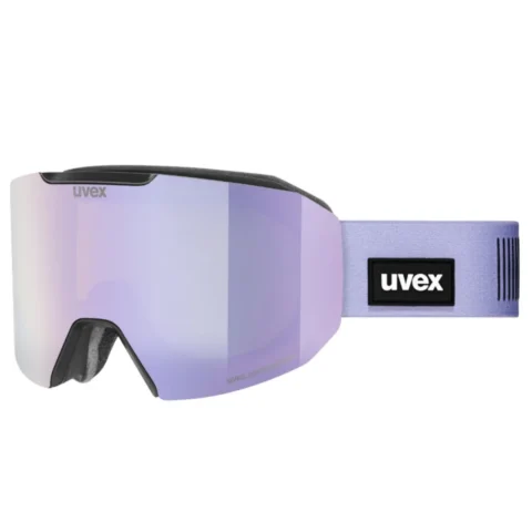 Горнолыжная маска Uvex Evidnt Attract S blk dl/FM lav-gree