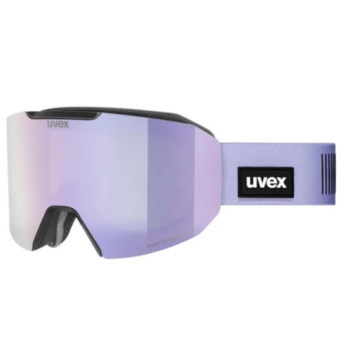 Горнолыжная маска Uvex Evidnt Attract S blk dl/FM lav-gree