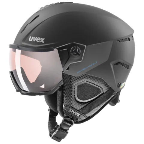 Горнолыжный шлем Uvex Instinct Visor Pro V black mat