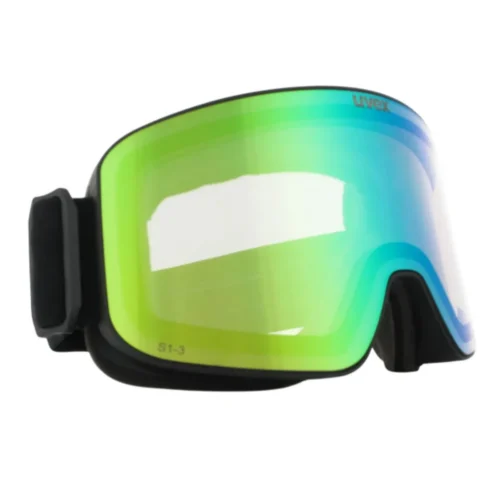 Горнолыжная маска Uvex Pyrit V black matt dl/green-clear