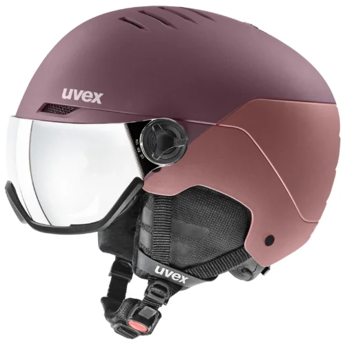 Горнолыжный шлем Uvex Wanted visor bram-antiq ros matt