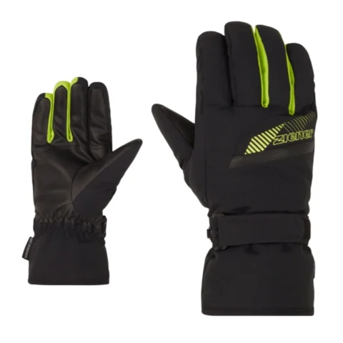 Перчатки Ziener Gordanus black lime